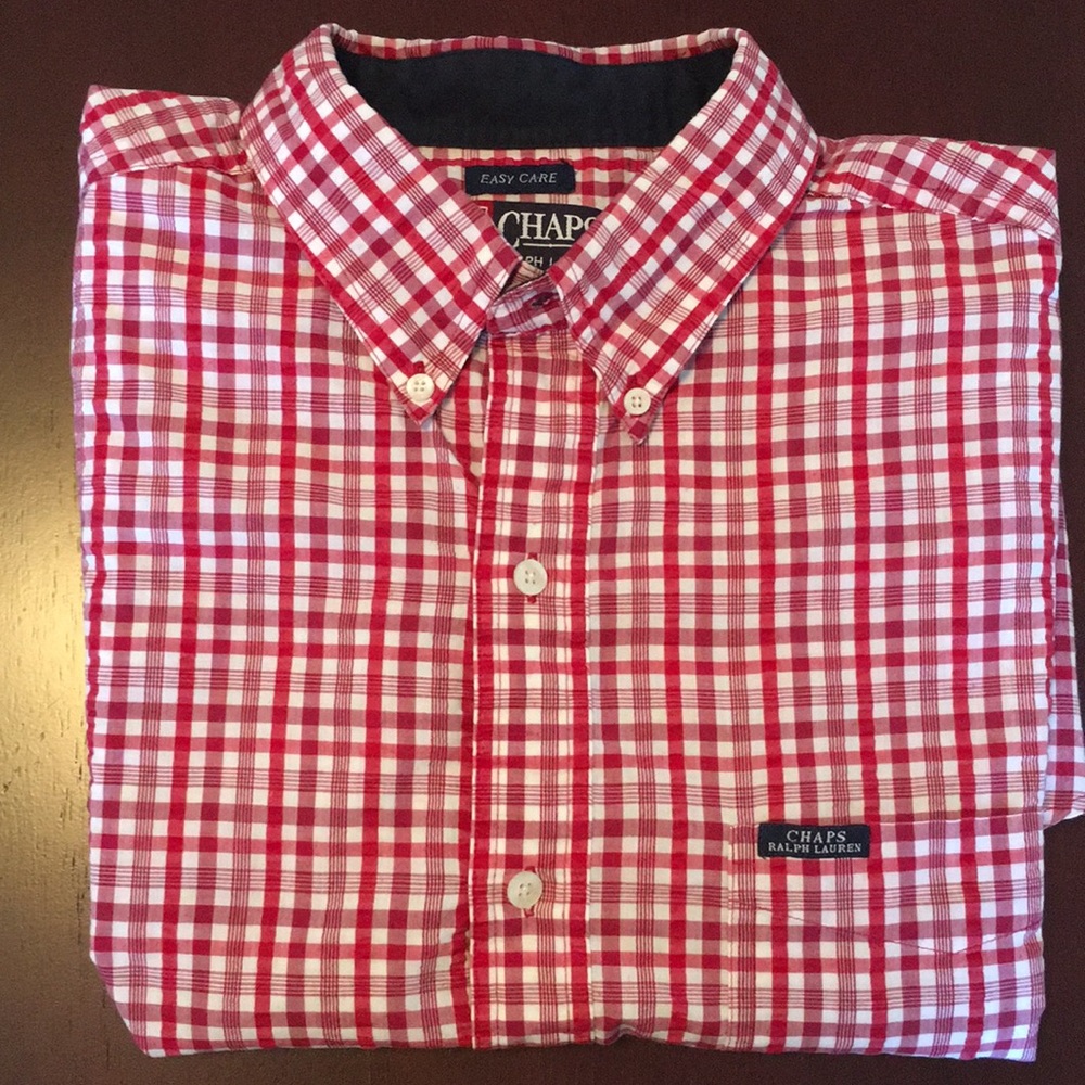 Chaps Ralph Lauren Men’s Short-Sleeve Large Shirt